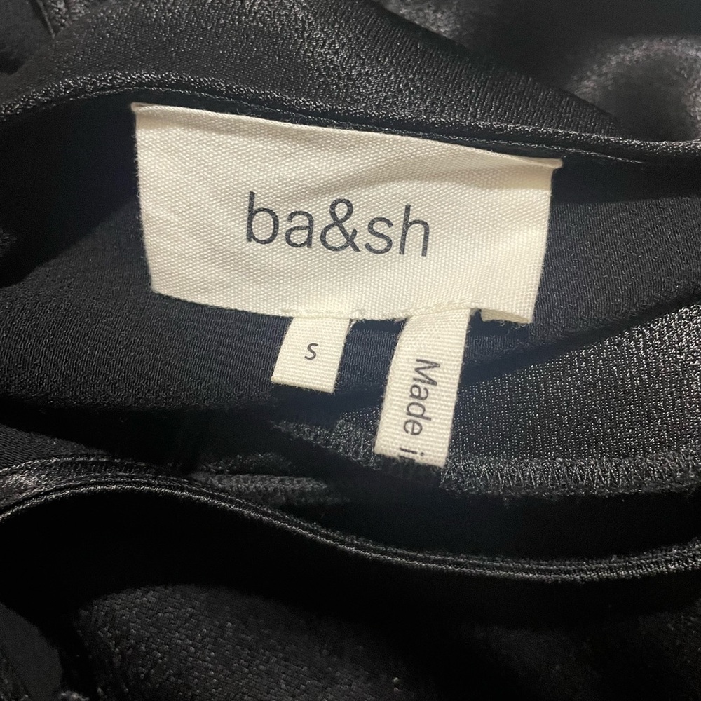 ba&sh Norma V-Back Mini Dress Black - Picture 6 of 9